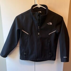 The North Face Boys XS (6) Black Softshell fleece Jacket